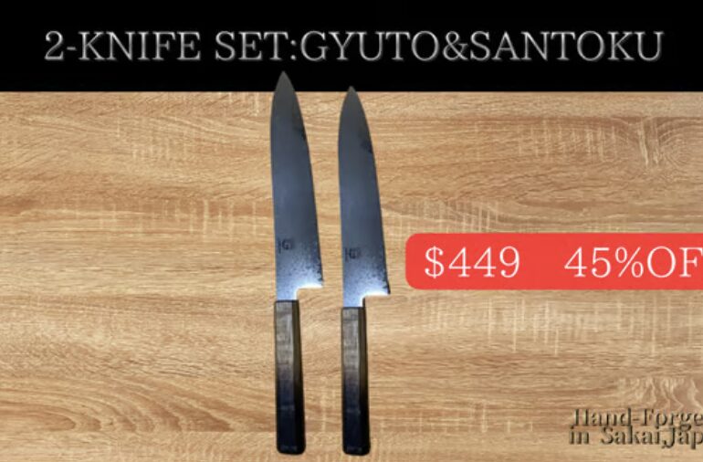 [45% OFF] 2本セット：牛刀 ＆ 三徳